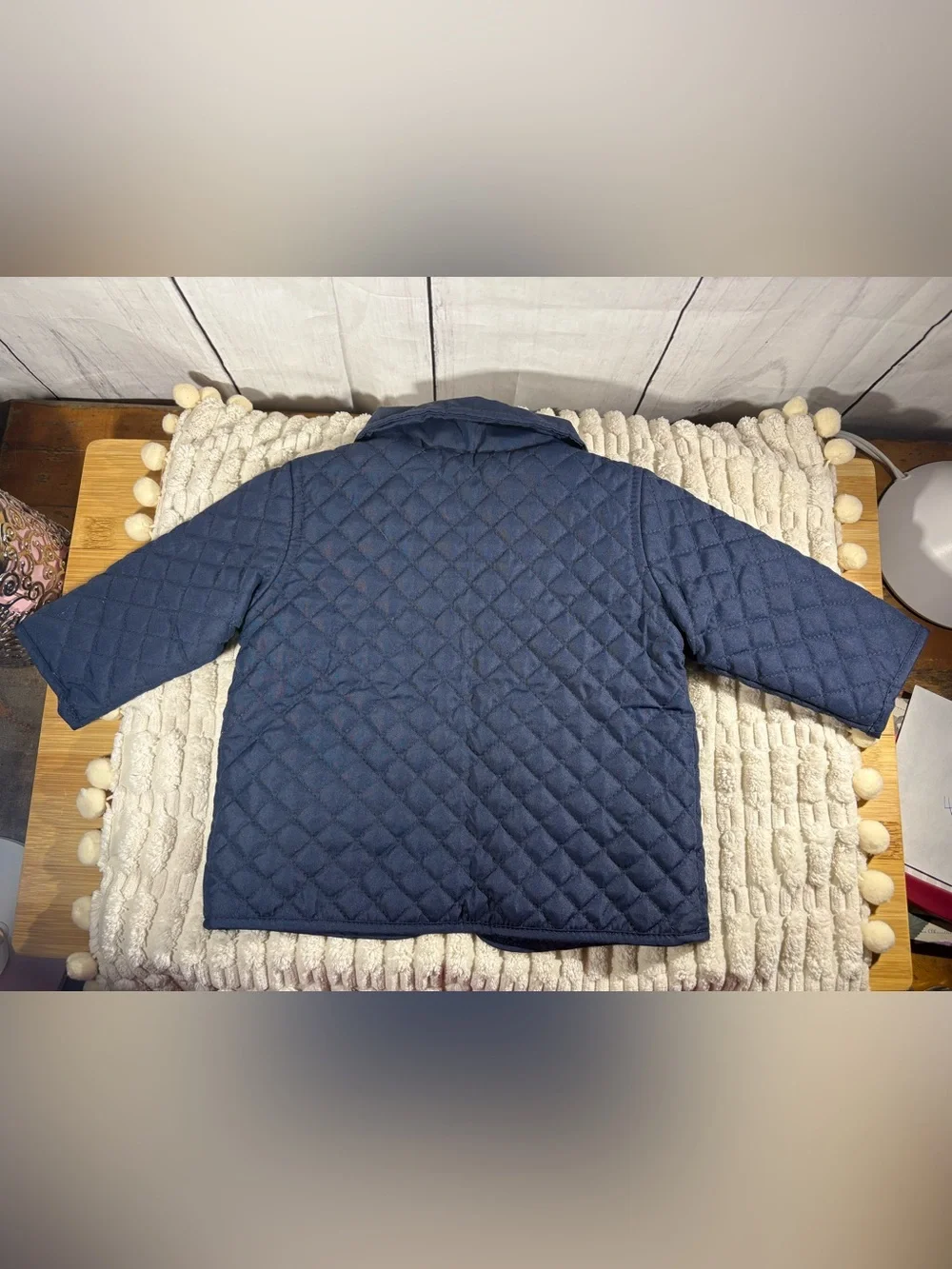 Gymboree Quilted Navy Blue Pea Coat